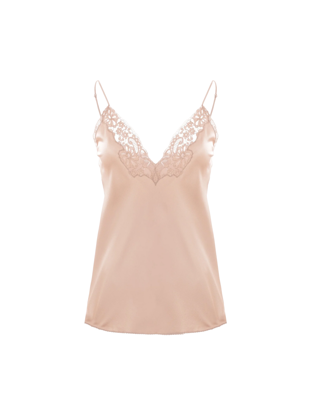 Satin and Lace Lingerie Top-SAINT LAURENT-JOHN JULIA