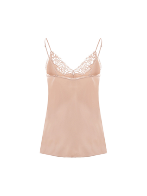 Satin and Lace Lingerie Top-SAINT LAURENT-JOHN JULIA