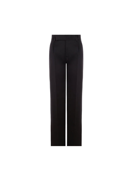 Satin Wide-leg Pants-SAINT LAURENT-JOHN JULIA