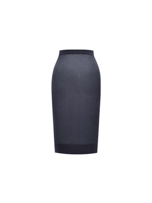 Sheer Knit Pencil Skirt-SAINT LAURENT-JOHN JULIA