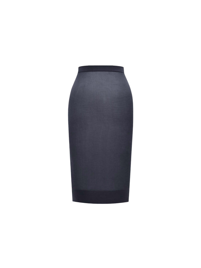 Sheer Knit Pencil Skirt-SAINT LAURENT-JOHN JULIA