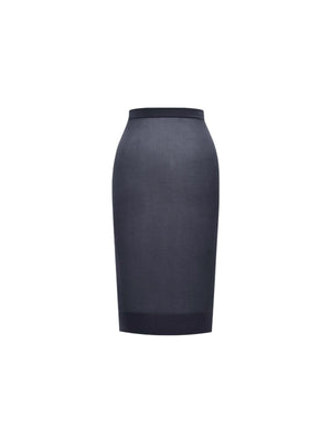 Sheer Knit Pencil Skirt-SAINT LAURENT-JOHN JULIA