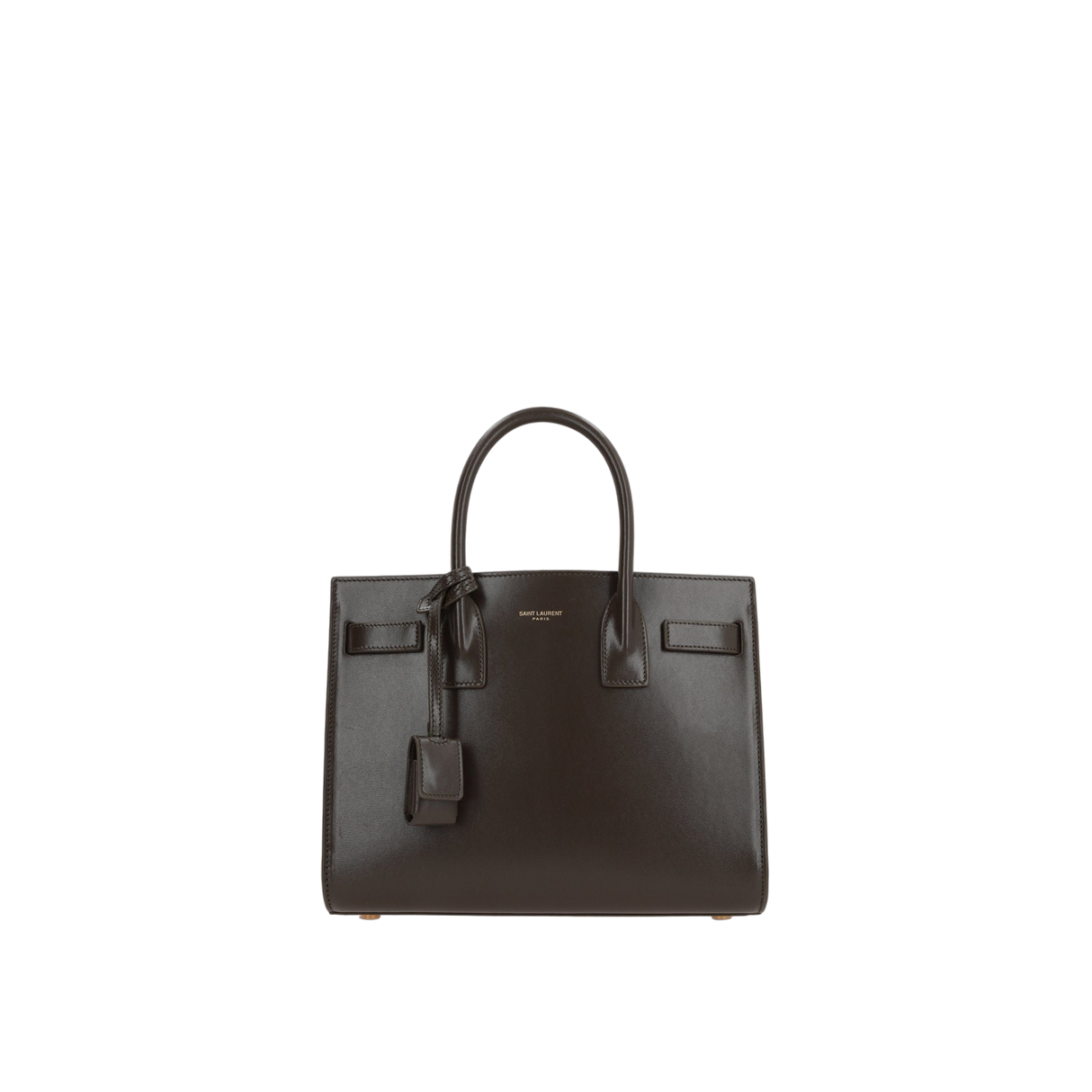 Shiny Leather Sac De Jour Baby Handbag-SAINT LAURENT-JOHN JULIA