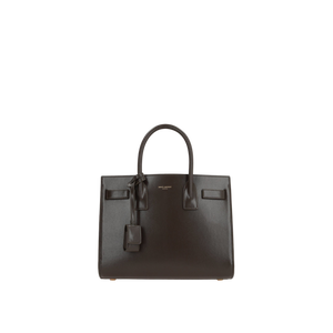 Shiny Leather Sac De Jour Baby Handbag-SAINT LAURENT-JOHN JULIA