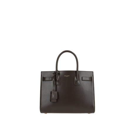 Shiny Leather Sac De Jour Baby Handbag-SAINT LAURENT-JOHN JULIA