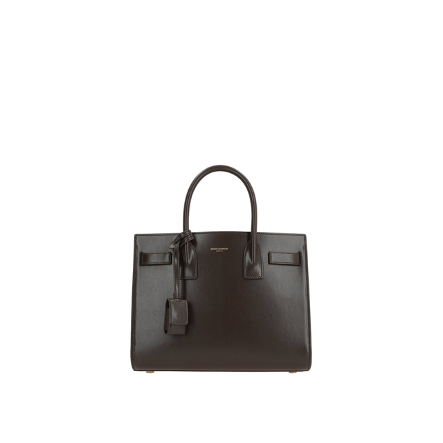 Shiny Leather Sac De Jour Baby Handbag-SAINT LAURENT-JOHN JULIA