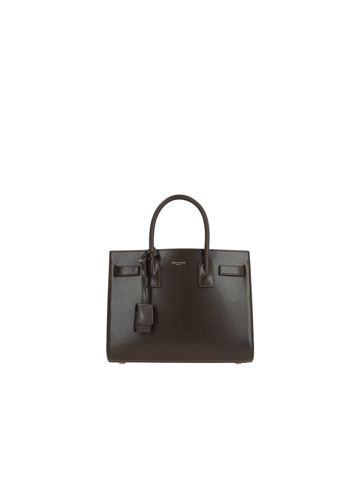 Shiny Leather Sac De Jour Baby Handbag-SAINT LAURENT-JOHN JULIA