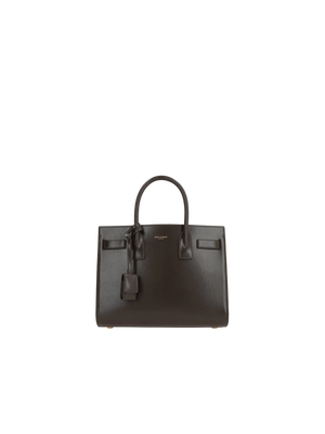 Shiny Leather Sac De Jour Baby Handbag-SAINT LAURENT-JOHN JULIA