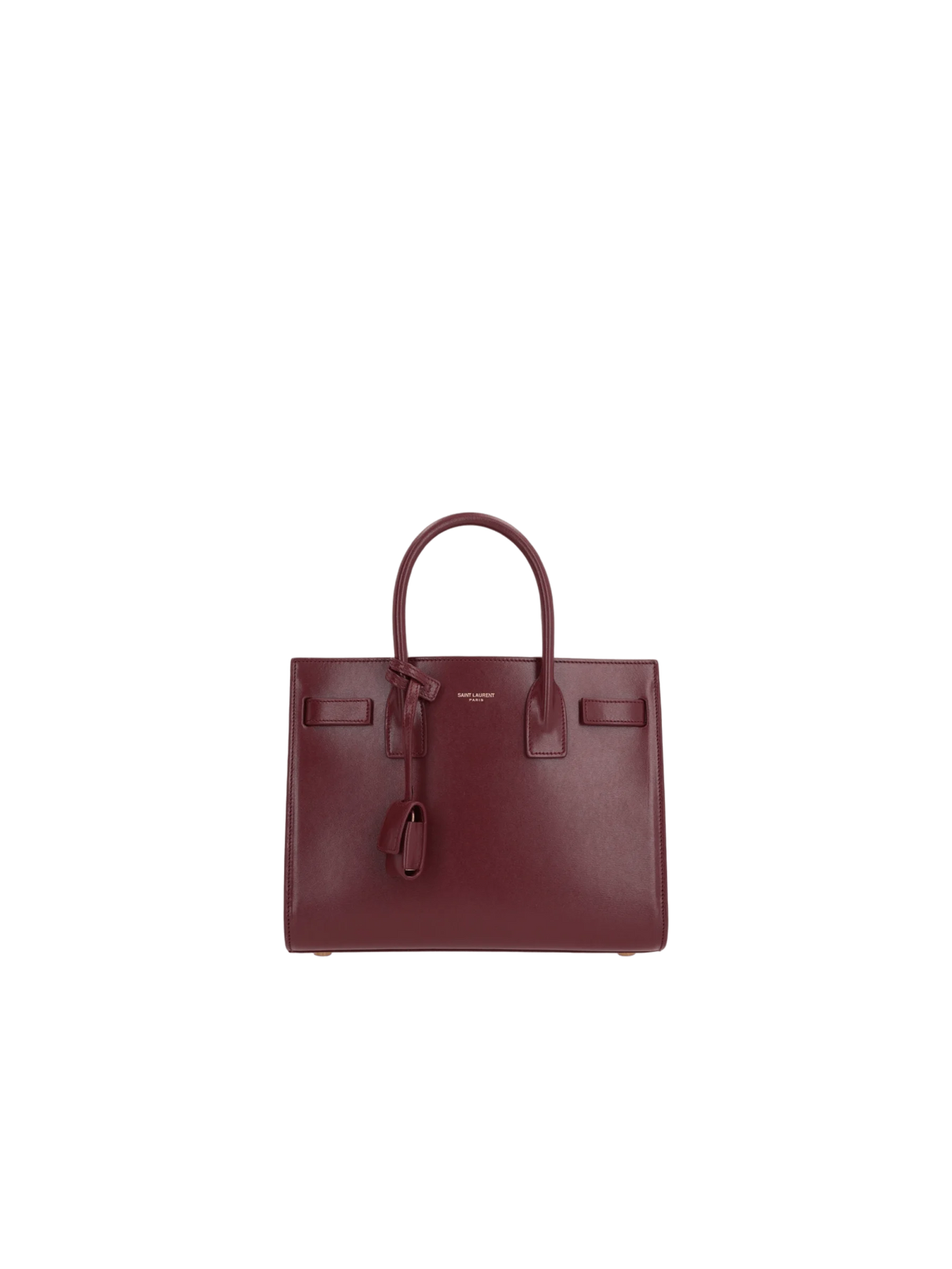 SAINT LAURENT-Shiny Leather Sac De Jour Baby Handbag-JOHN JULIA