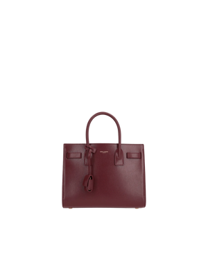 SAINT LAURENT-Shiny Leather Sac De Jour Baby Handbag-JOHN JULIA