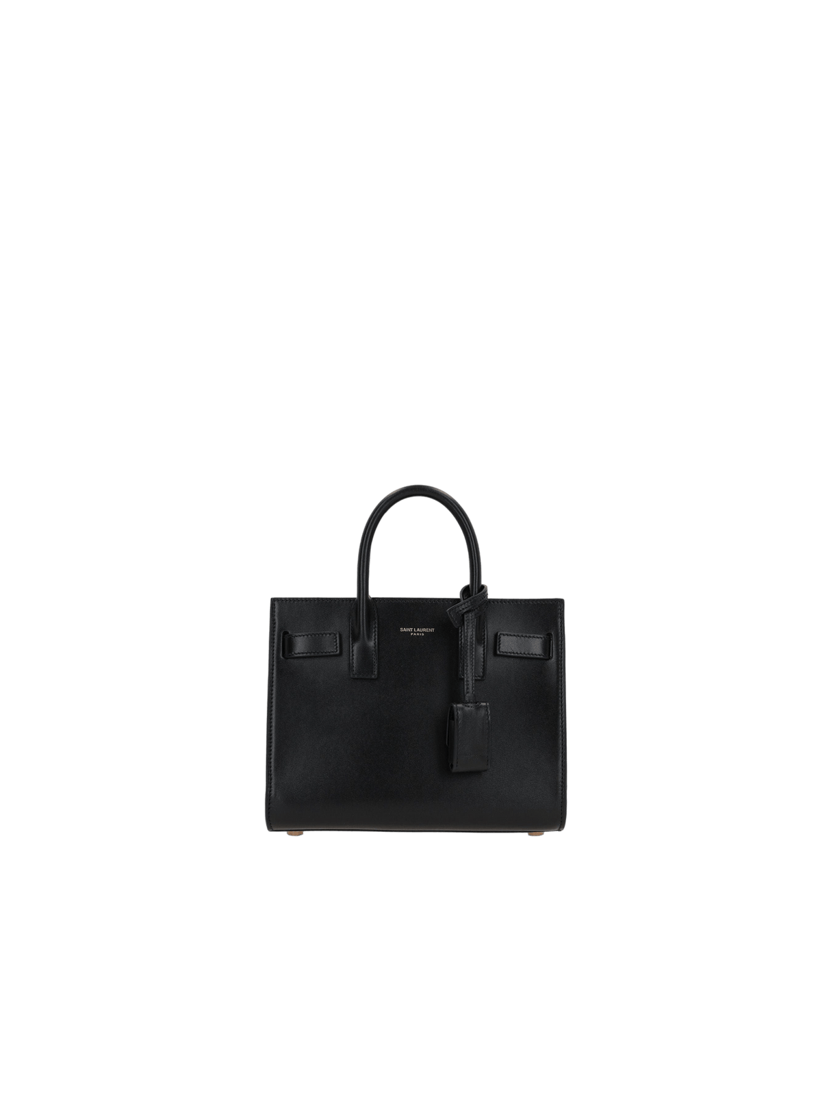 Shiny Leather Sac De Jour Nano Handbag-SAINT LAURENT-JOHN JULIA