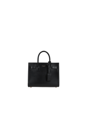 Shiny Leather Sac De Jour Nano Handbag-SAINT LAURENT-JOHN JULIA