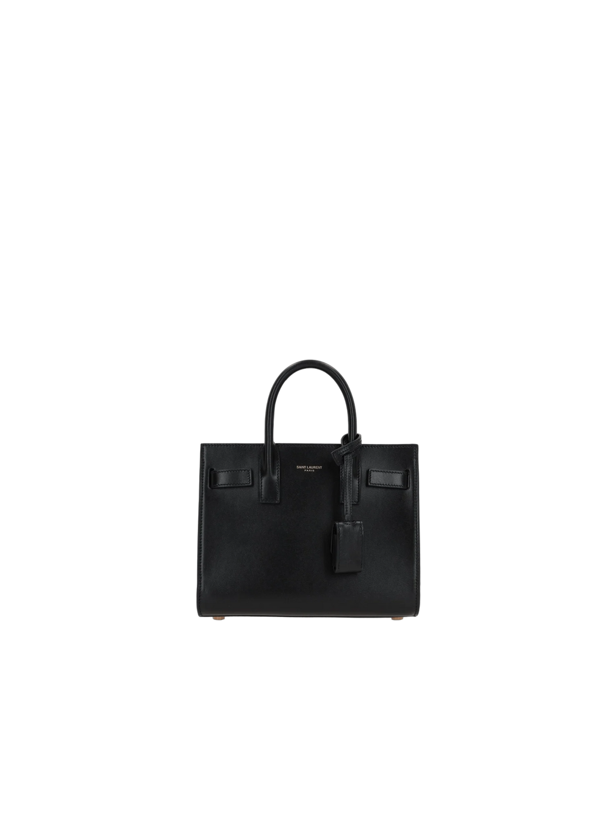 Shiny Leather Sac De Jour Nano Handbag-SAINT LAURENT-JOHN JULIA