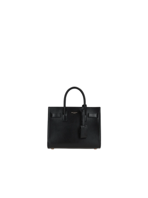 Shiny Leather Sac De Jour Nano Handbag-SAINT LAURENT-JOHN JULIA