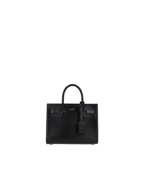 Shiny Leather Sac De Jour Nano Handbag-SAINT LAURENT-JOHN JULIA