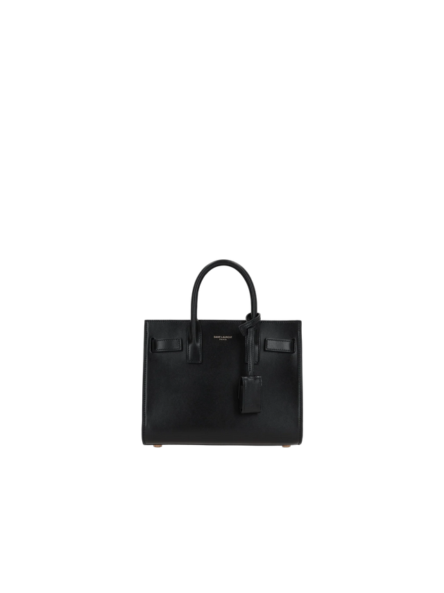 Shiny Leather Sac De Jour Nano Handbag-SAINT LAURENT-JOHN JULIA