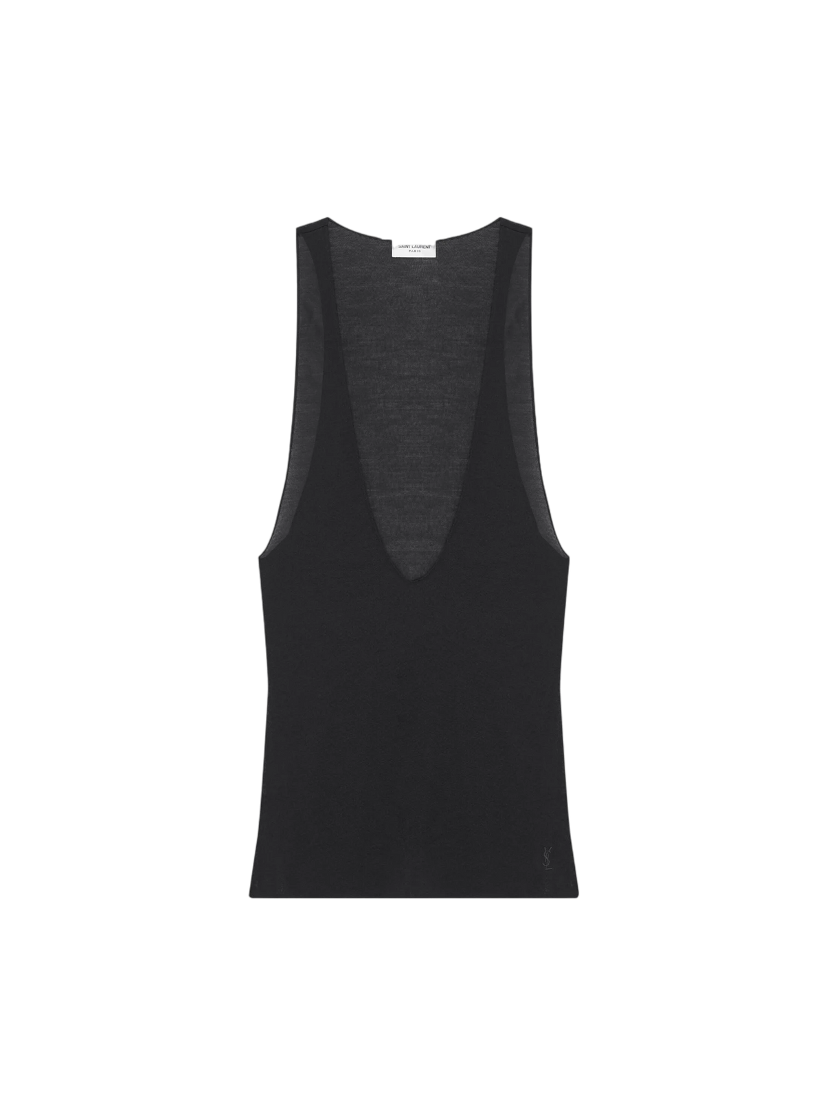 Silk Jersey Sleeveless Top-SAINT LAURENT-JOHN JULIA