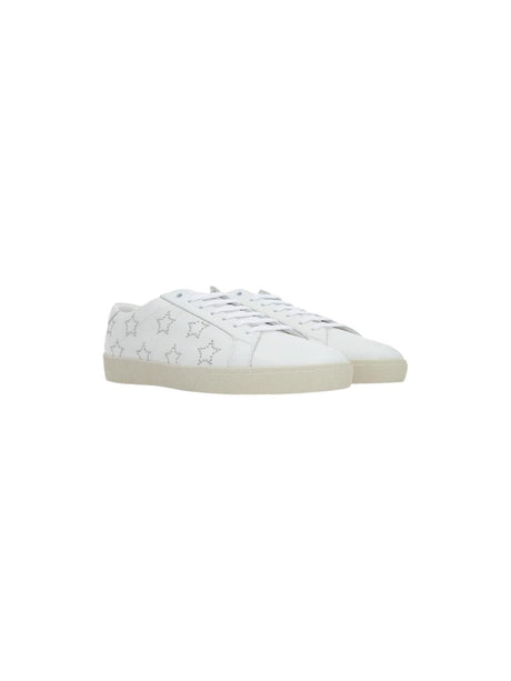 SAINT LAURENT-Sl/06 Smooth Leather Sneakers-JOHN JULIA