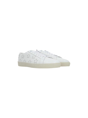 SAINT LAURENT-Sl/06 Smooth Leather Sneakers-JOHN JULIA