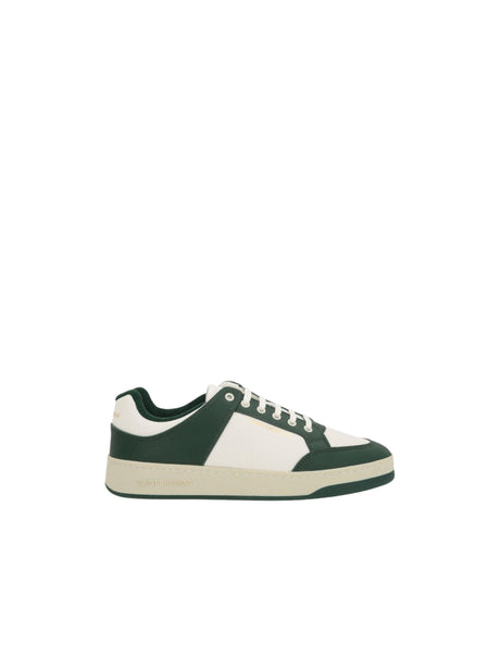 Sl/61 Grainy Perforated Leather Sneakers-SAINT LAURENT-JOHN JULIA