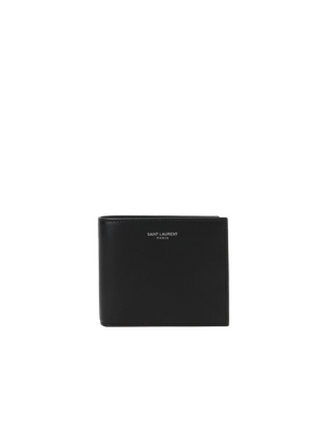 Smooth Leather Bi-Fold Wallet-SAINT LAURENT-JOHN JULIA