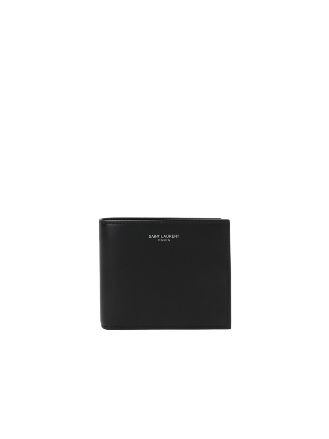 Smooth Leather Bi-Fold Wallet-SAINT LAURENT-JOHN JULIA