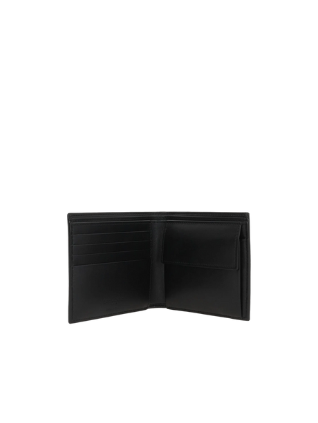 Smooth Leather Bi-Fold Wallet-SAINT LAURENT-JOHN JULIA