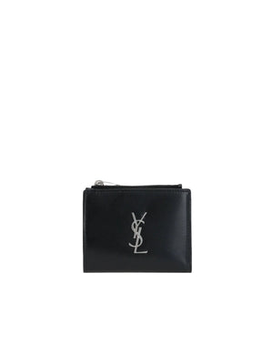 Cassandre Smooth Leather Wallet-Saint Laurent-JOHN JULIA