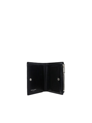 Cassandre Smooth Leather Wallet-Saint Laurent-JOHN JULIA