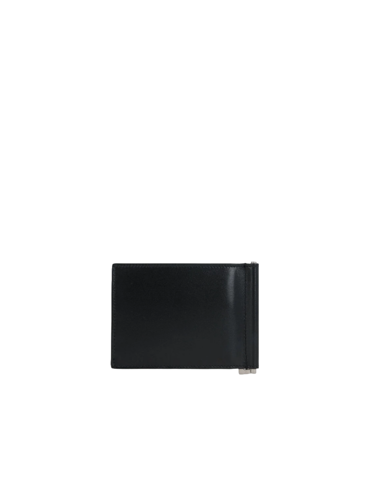 Smooth Leather Cassandre Money Clip Wallet-SAINT LAURENT-JOHN JULIA