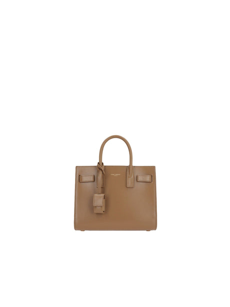 Smooth Leather Sac De Jour Nano Handbag-SAINT LAURENT-JOHN JULIA