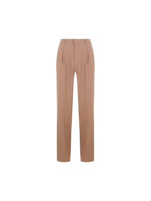 Straight-leg Crepe Trousers-SAINT LAURENT-JOHN JULIA