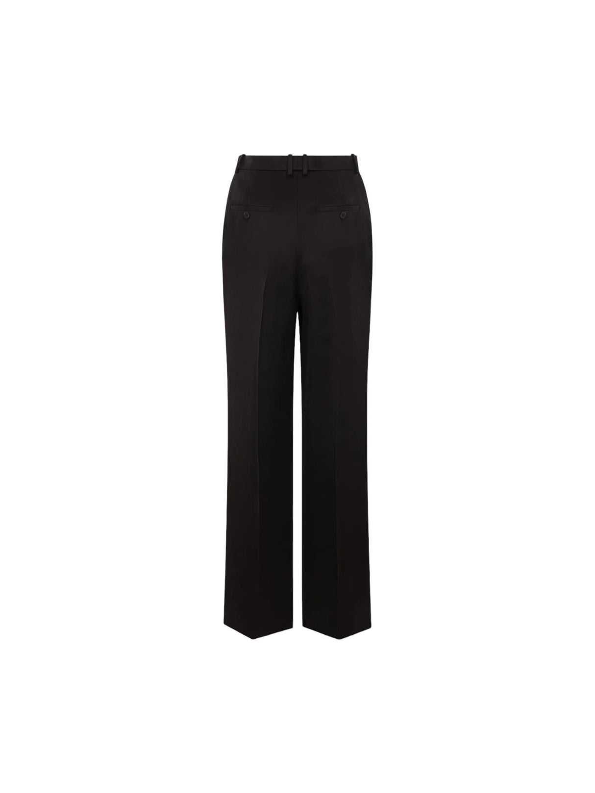 Straight-leg Silk Satin Trousers-SAINT LAURENT-JOHN JULIA