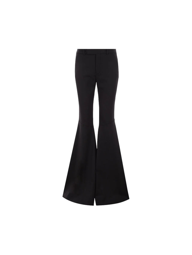 Stretch Gabardine Flared Pants-SAINT LAURENT-JOHN JULIA