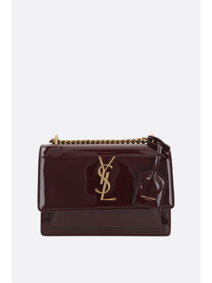 Sunset Patent Leather Shoulder Bag-Saint Laurent-JOHN JULIA