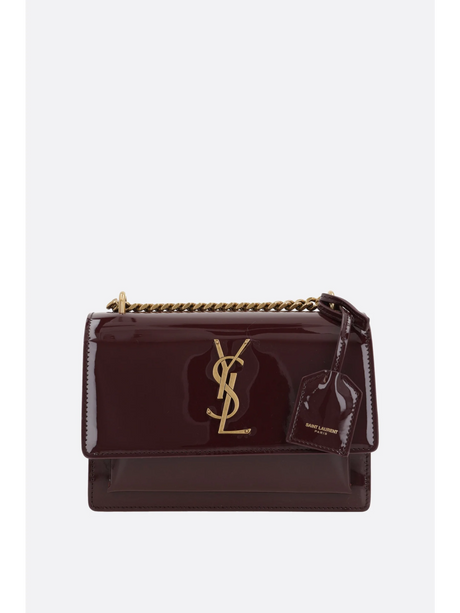 Sunset Patent Leather Shoulder Bag-Saint Laurent-JOHN JULIA