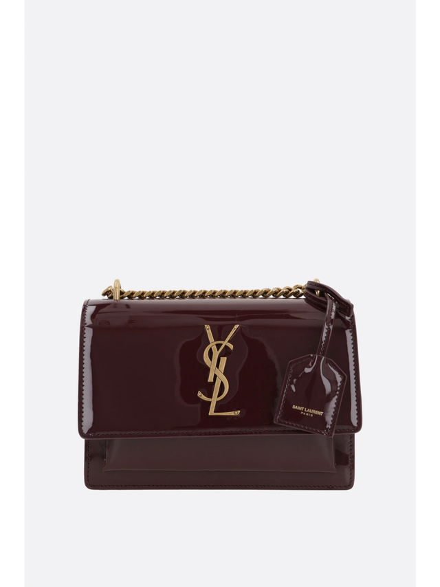 Sunset Patent Leather Shoulder Bag-Saint Laurent-JOHN JULIA