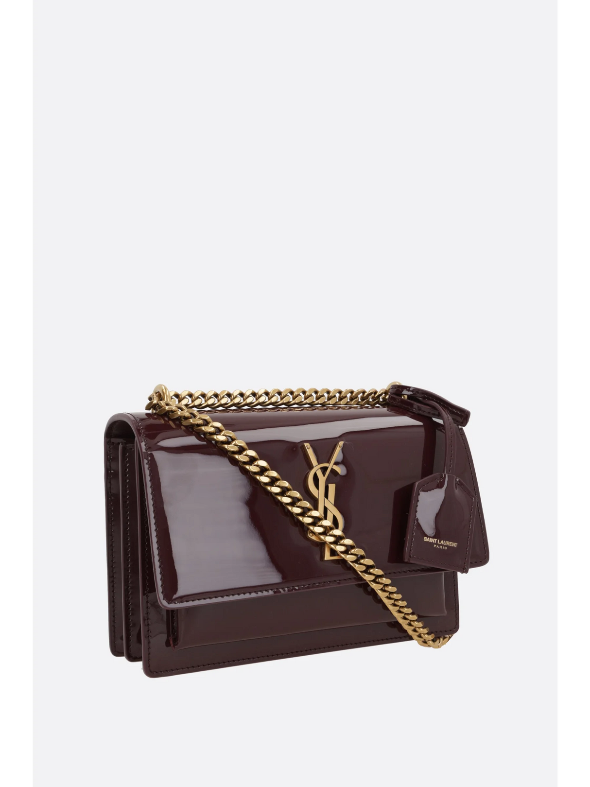 Sunset Patent Leather Shoulder Bag-Saint Laurent-JOHN JULIA