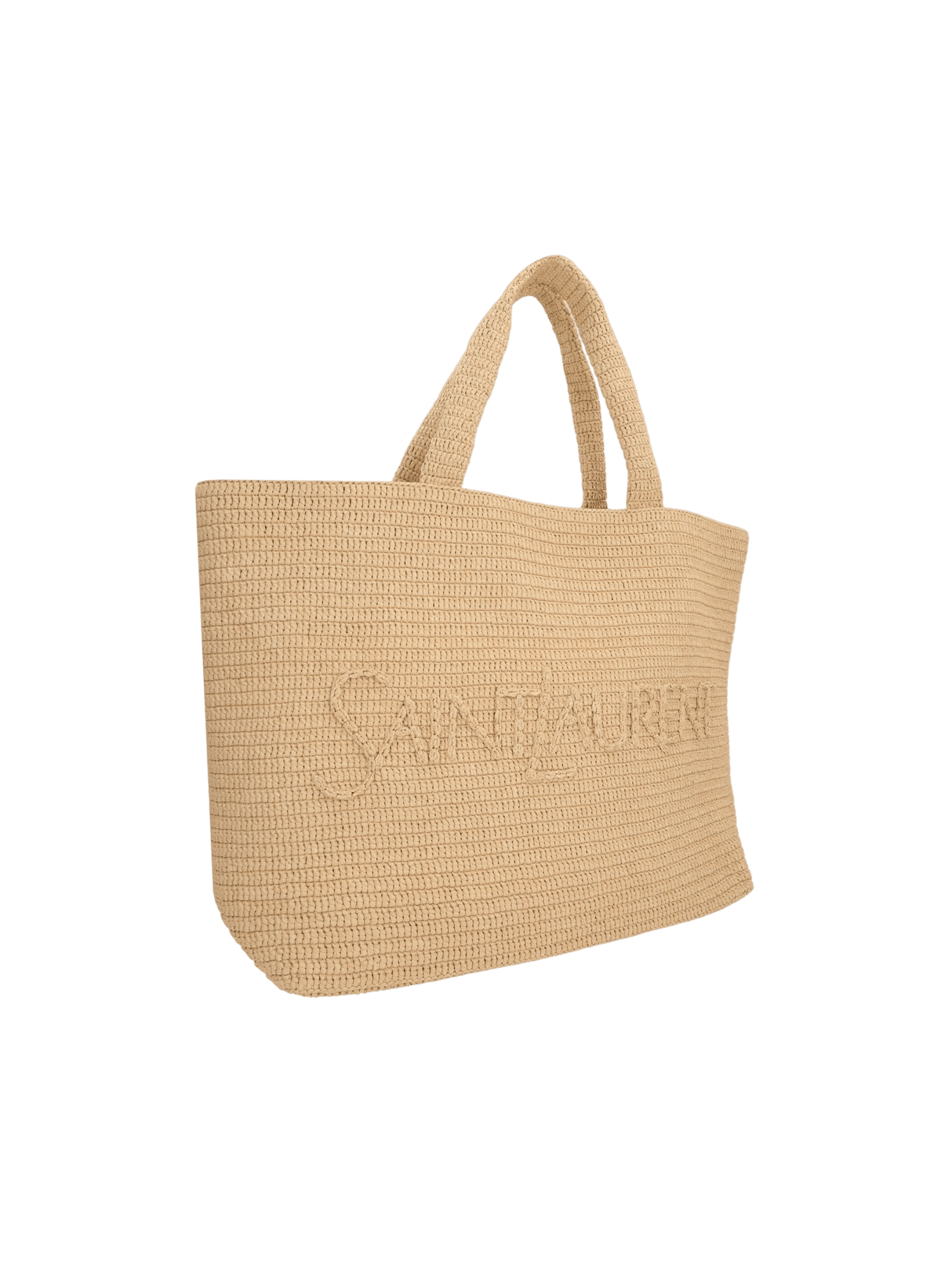 Synthetic Raffia Tote Bag-SAINT LAURENT-JOHN JULIA