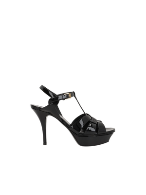 Tribute Patent Leather Platform Sandals-SAINT LAURENT-JOHN JULIA