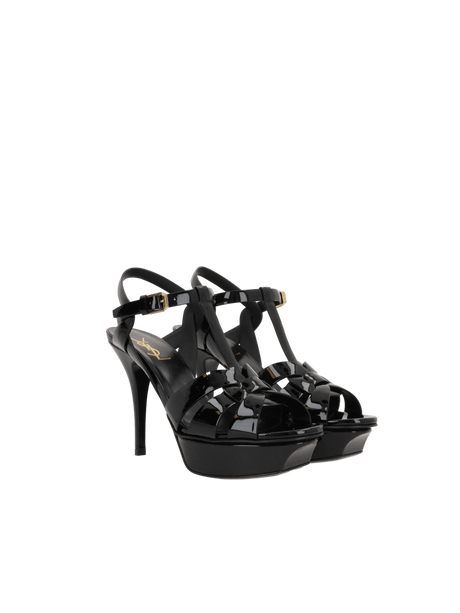 Tribute Patent Leather Platform Sandals-SAINT LAURENT-JOHN JULIA