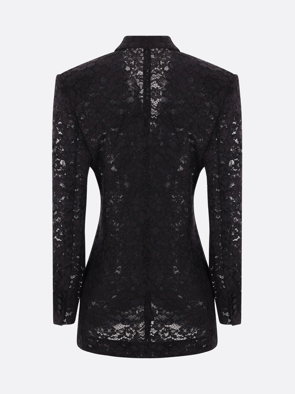 Tuxedo Jacket In Guipure Lace-SAINT LAURENT-JOHN JULIA