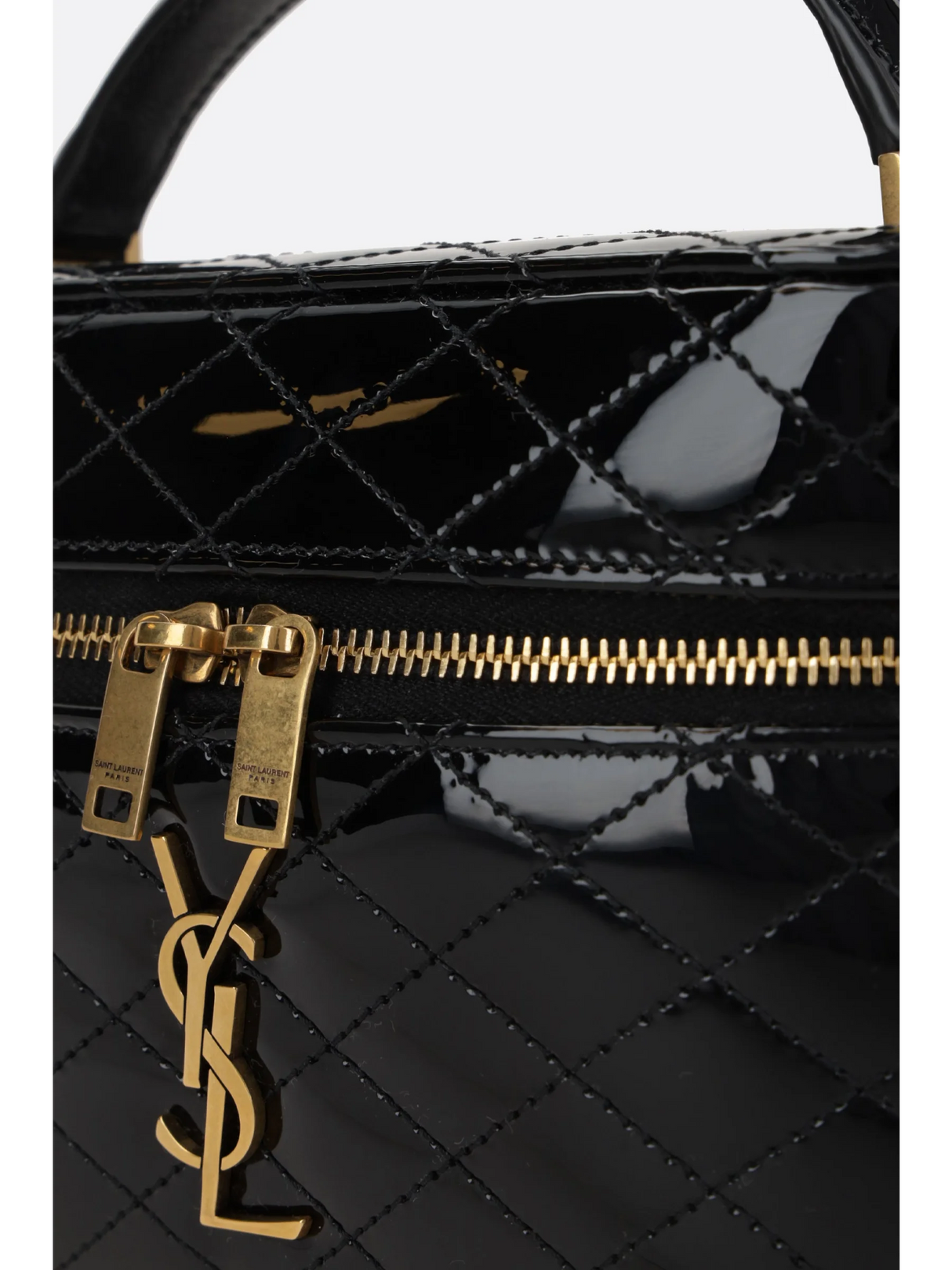 Vanity Gaby Handbag In Quilted Patent Leather