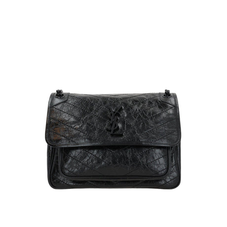 Vintage Leather Niki Medium Shoulder Bag-SAINT LAURENT-JOHN JULIA