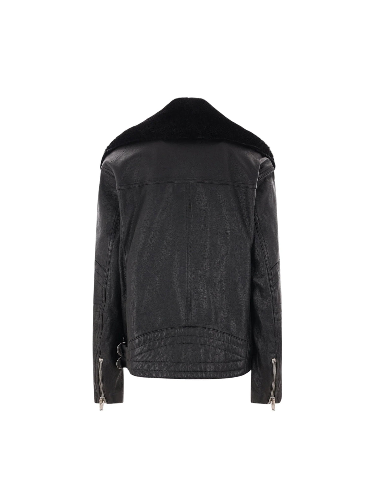 Vintage Shearling Biker Jacket-Saint Laurent-JOHN JULIA