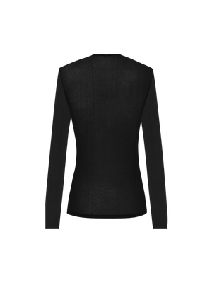 Viscose Knit Top-SAINT LAURENT-JOHN JULIA