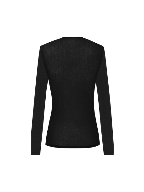 Viscose Knit Top-SAINT LAURENT-JOHN JULIA