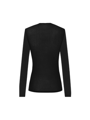 Viscose Knit Top-SAINT LAURENT-JOHN JULIA