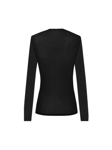 Viscose Knit Top-SAINT LAURENT-JOHN JULIA