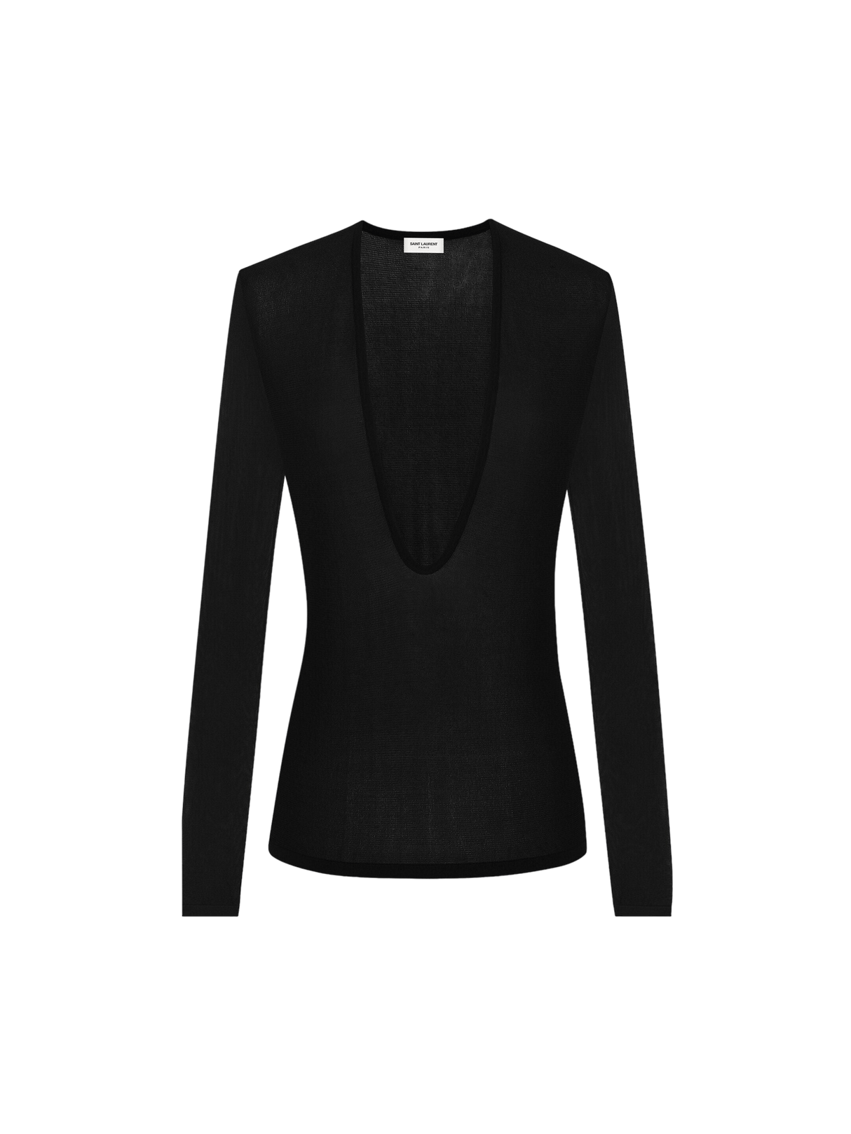 Viscose Knit Top-SAINT LAURENT-JOHN JULIA